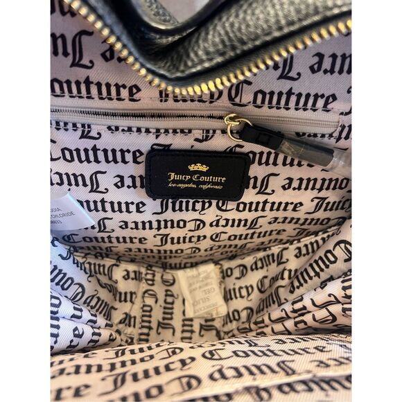 Juicy couture black heart love me not backpack purse handbag zipper goth main image 6